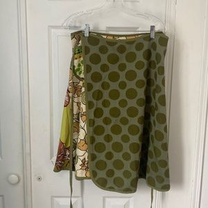 Vintage Patchwork wrap skirt